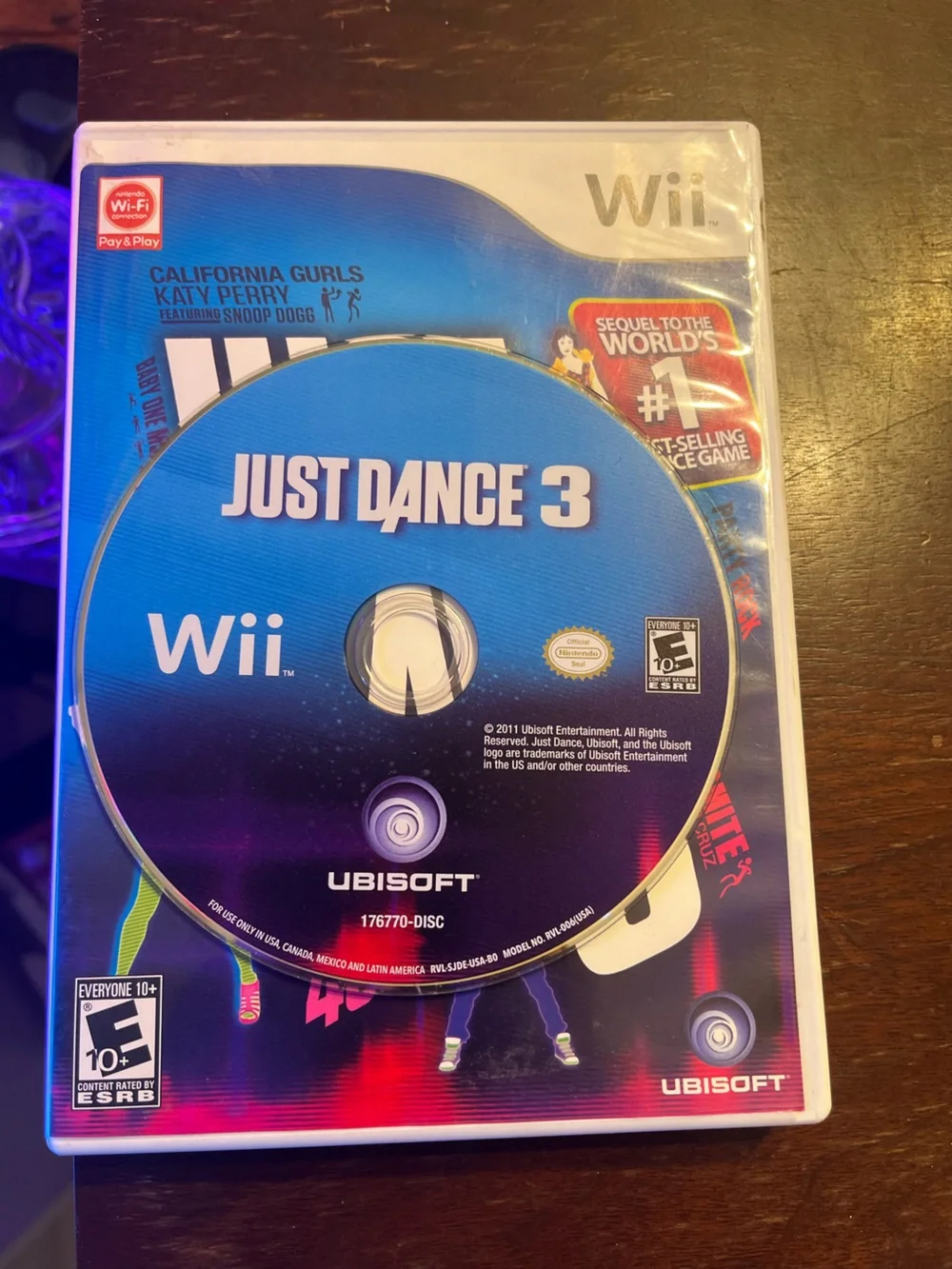 Nintendo Just Dance 3 – Blue & Pink Cover Art